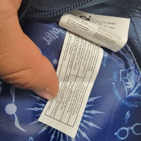 Harry Potter Up To No Good Blue Backpack School Collage Patches Casual Outdoors - Picture 6 of 7